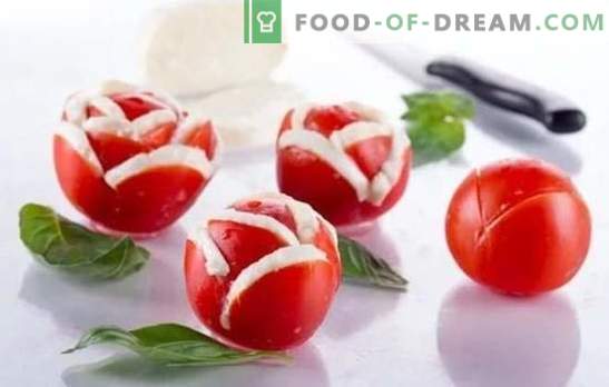 Lanches de tomate, saladas e acompanhamentos para o inverno. Receitas comprovadas para lanches de tomate para o cardápio de inverno: com pimenta, cogumelos, nozes