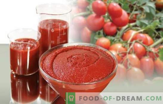 A pasta de tomate para o inverno é uma preservação universal. Como cozinhar uma massa deliciosa de tomates para o inverno: grosso e picante
